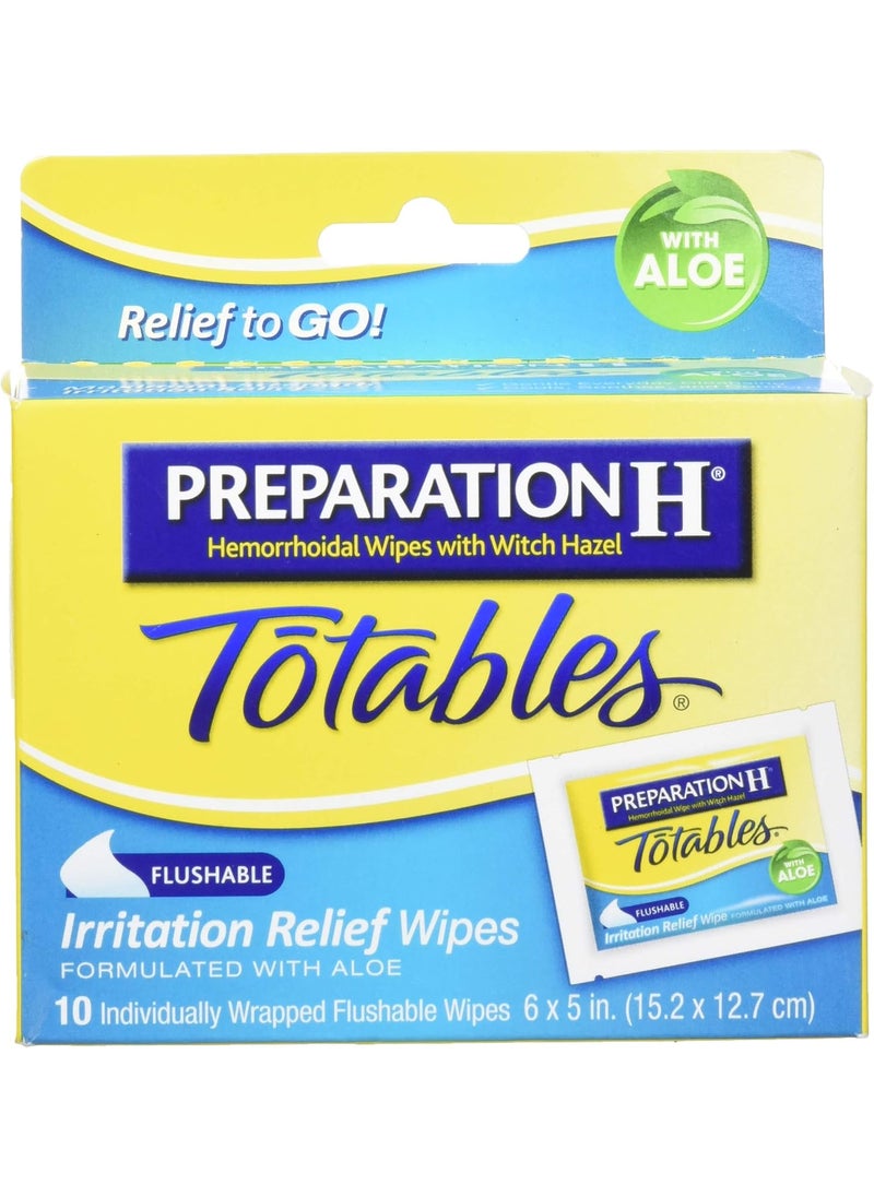 Preparation H PREPARATION H Prep H Totable Wipe, 10 Count 