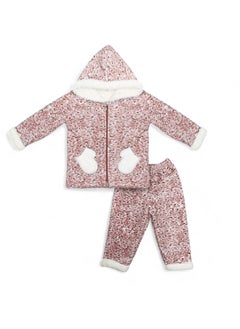 BabyShoora Baby two-piece set with inner fur, hood, pants + jacket  - Image 1