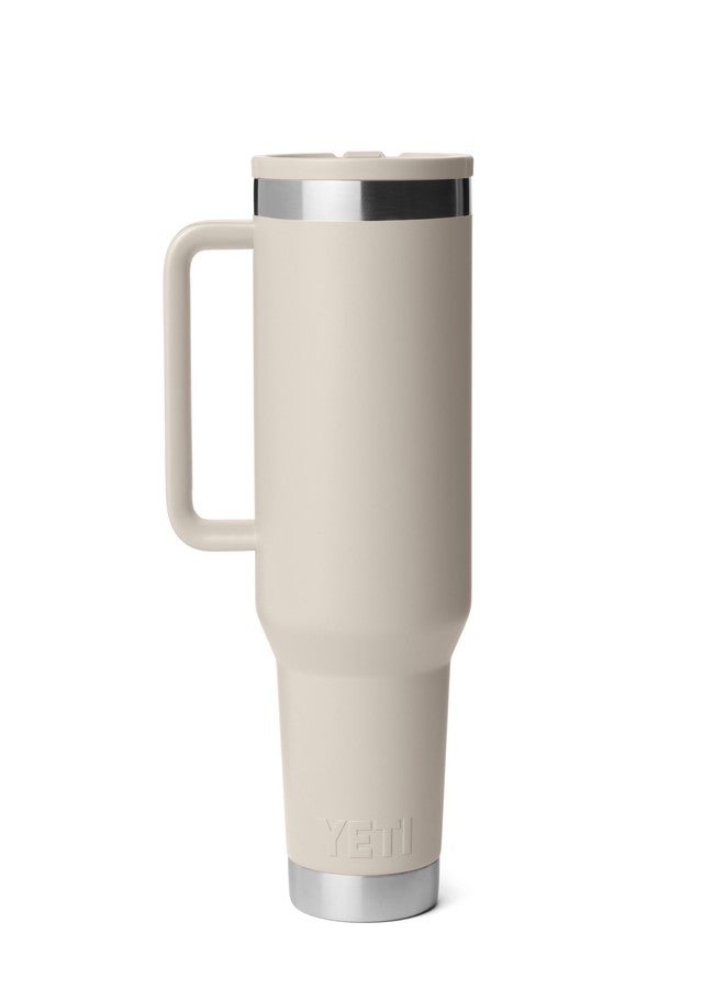 YETI كوب السفر YETI Rambler سعة 40 أونصة مع غطاء قشة قابل للطي - فولاذ مقاوم للصدأ، معزول بالفراغ، مقاوم للتسرب، مناسب لحامل الأكواب، لون كيب توبي - Image 5