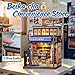 Fsolis Book Nook Kit DIY Japanese Miniature House Kit for Adults Bookshelf Decor Japan 3D Puzzle Tiny House Diorama Gifts for Women Readers Book Lovers Beikacho Convenience Store - Image 4