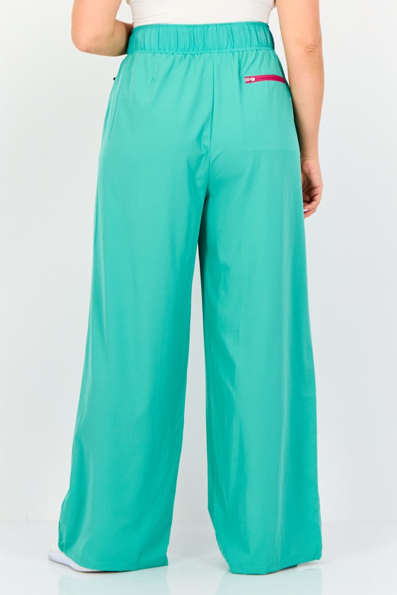 FILA سروال رياضي نسائي مناسب أولاني للتدريب، أخضر - Image 3