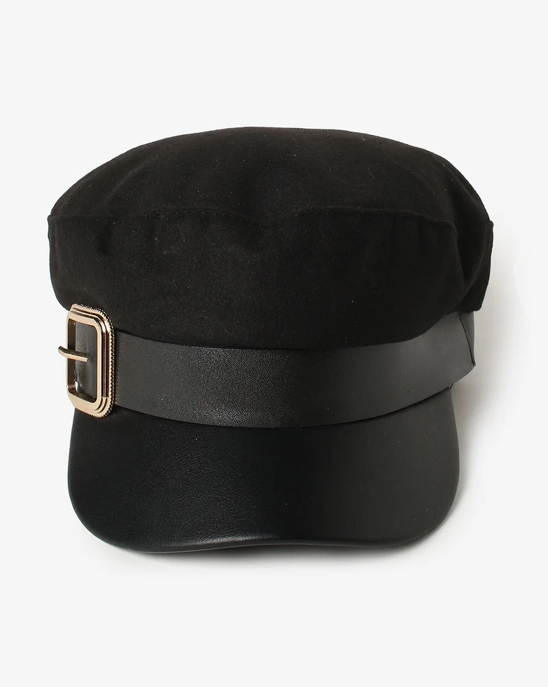 Haute Sauce  Black Vintage Breton Cap for Women | Best Price UAE