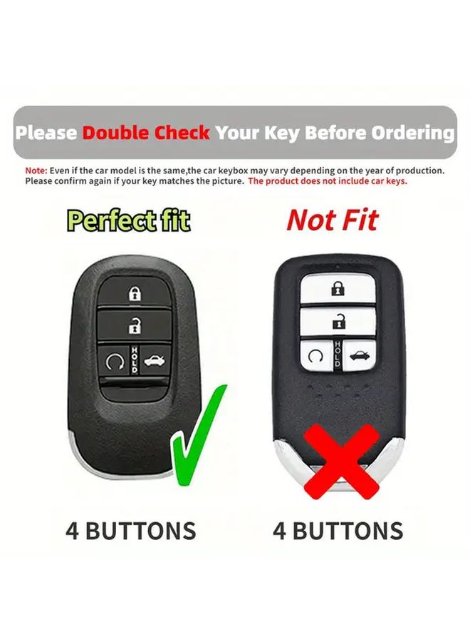 Pink Braided Strap Keyless Remote Case Full Size TPU Protector Shell Key Fob Cover - Image 3