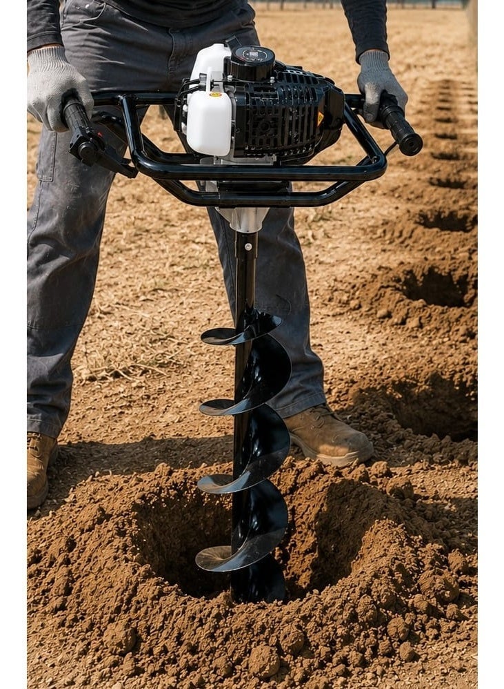 DELKO 52cc Gasoline Earth Auger – Upgraded Edition with 25cm Auger Bit | High-Performance 2-Stroke Engine - Image 5