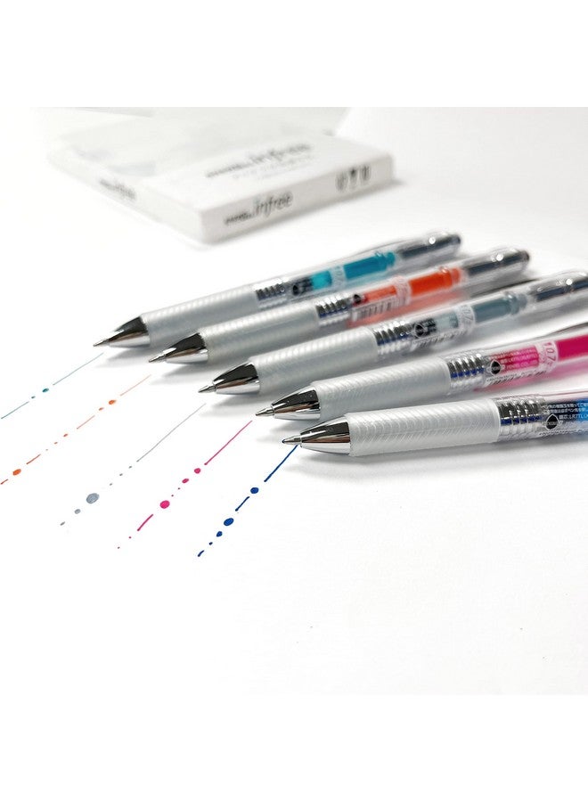 Pentel Energel Ink Ballpoint Pen (Energel Infree), 0.7Mm Ball, 10 Color Set (Bl77Tl-10) - Image 3