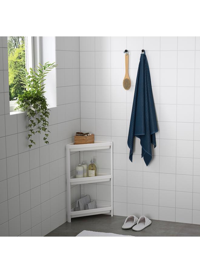 Corner shelf unit, white, 33x33x71 cm  - Image 3
