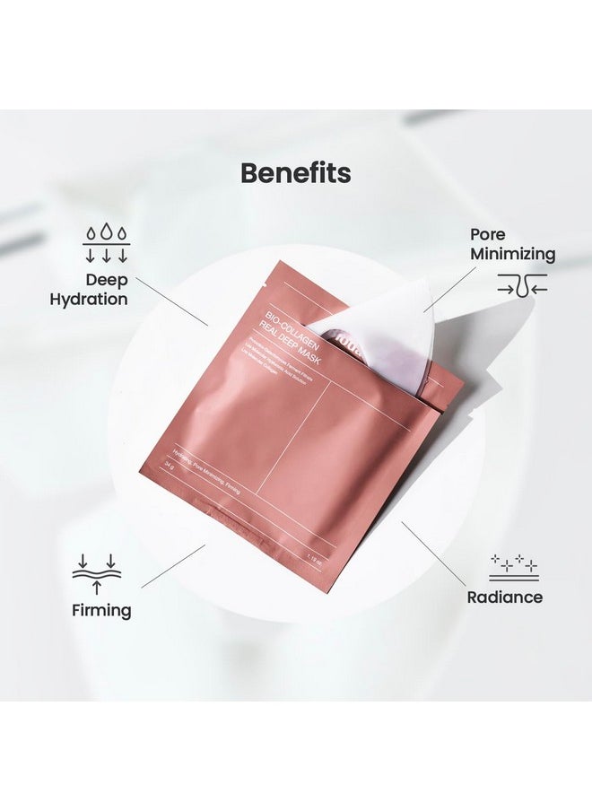 BIODANCE - BIODANCE Bio-Collagen Real Deep Mask, Hydrating Overnight Hydrogel Mask, Pore Minimizing, Elasticity Improvement, 34g x4ea - Image 1