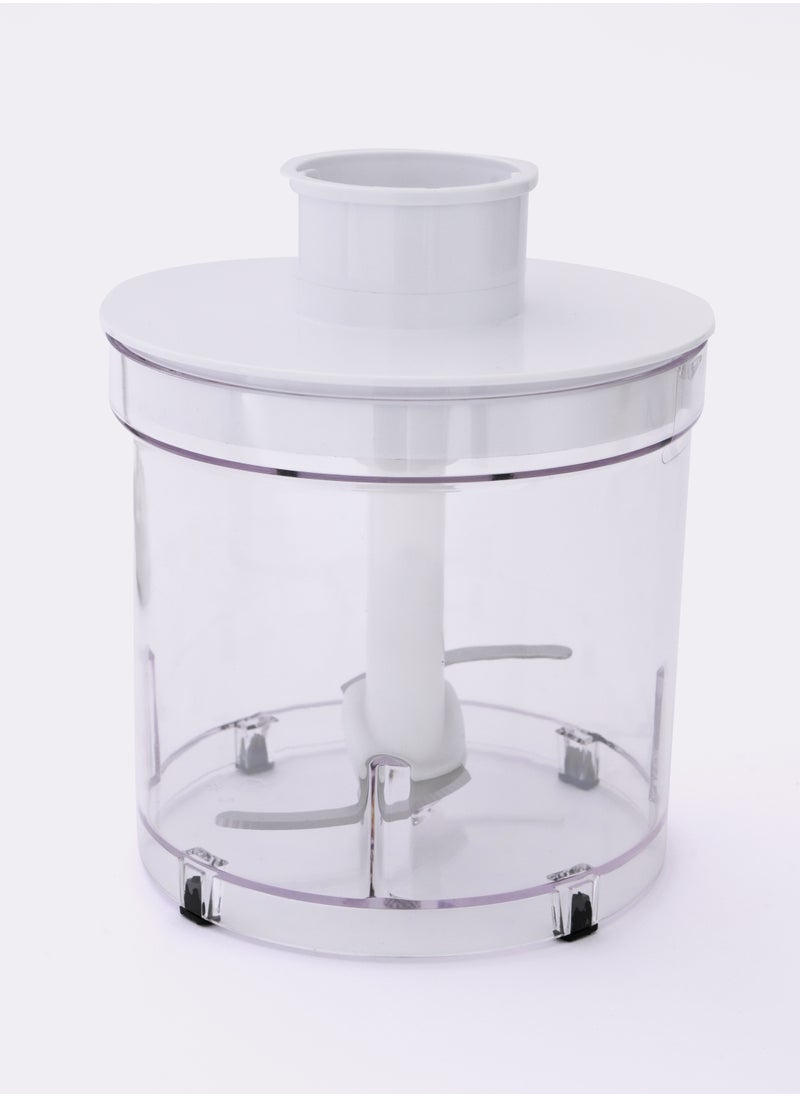 Home - Hand blender Power: 800 watts-220V-50 Hz. Variation of operating speeds can be controlled. The mixer is detachable. Equipped with a sharp stainless steel blade. It is characterized by a powerful motor and makes no noise. Mincer capacity: 500 ml. The capacity of the cup is 700 ml. Equipped with a whisk racket. - Image 1
