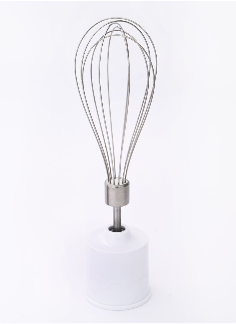 Home - Hand blender Power: 800 watts-220V-50 Hz. Variation of operating speeds can be controlled. The mixer is detachable. Equipped with a sharp stainless steel blade. It is characterized by a powerful motor and makes no noise. Mincer capacity: 500 ml. The capacity of the cup is 700 ml. Equipped with a whisk racket. - Image 1