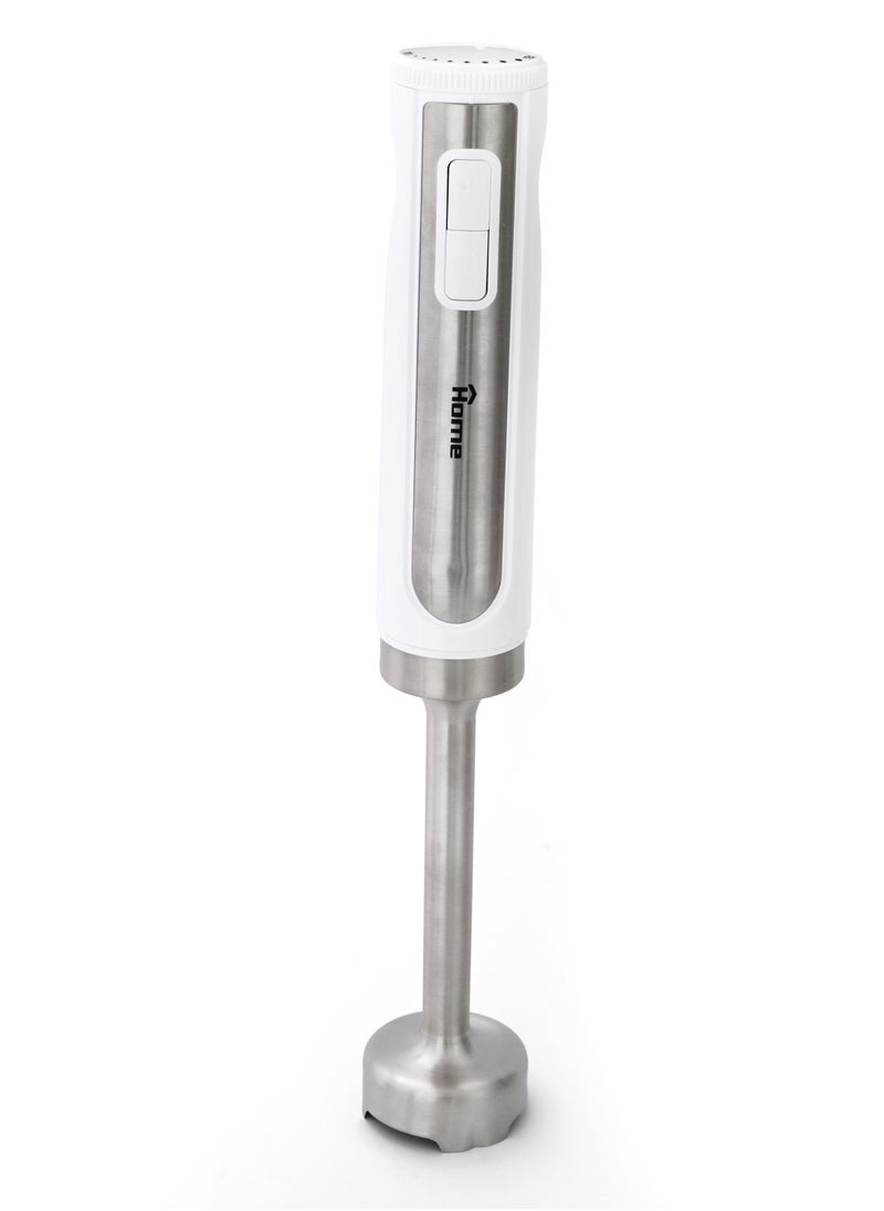 Home - Hand blender Power: 800 watts-220V-50 Hz. Variation of operating speeds can be controlled. The mixer is detachable. Equipped with a sharp stainless steel blade. It is characterized by a powerful motor and makes no noise. Mincer capacity: 500 ml. The capacity of the cup is 700 ml. Equipped with a whisk racket. - Image 1