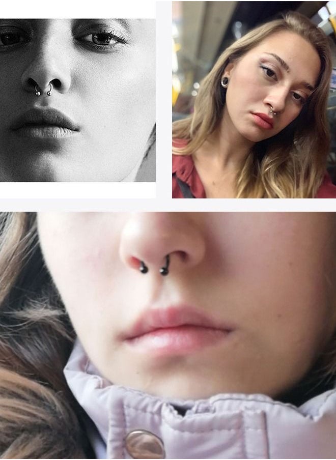 Generic - 2 Pieces of fashionable spherical nose piercing earrings for nose decoration - Image 1