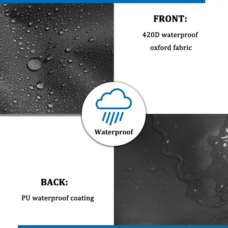 STARTWO Kids Water Table Cover Fit Rain Showers Splash Pond Water Table, Waterproof Outdoor Toys Cover - Black (Cover Only) - Image 5