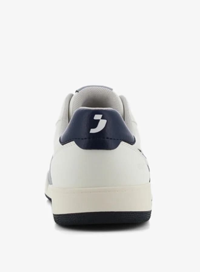 SJ Men's Panelled Sneakers with Lace-Up Closure