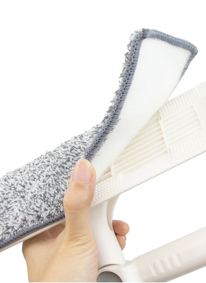 GEDUORIE - GEDUORIE Window Cleaning Mop and Squeegee with Microfiber Pad,Adjustable Long Handle Window Wiper High Window Cleaning Kit with Pole Telescopic Window Cleaner Tool (43''-110'' ) - Image 1