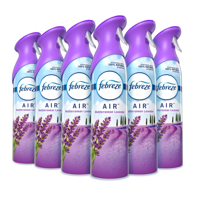 Febreze Air, Mediterranean Lavender, 8.8 Oz Aerosol Spray, 6/carton - Image 1