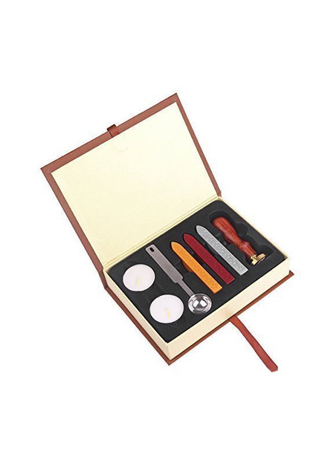 NIBEMINENT Wax Seal Stamp Kit Black/Red/White - Image 1