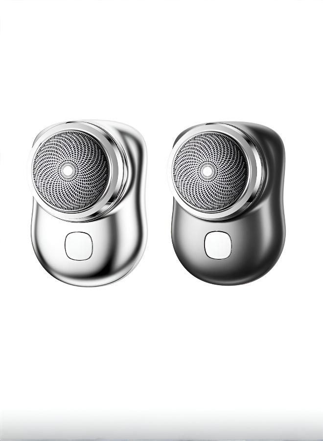 موس حلاقة سفر كهربائي مقاوم للماء للرجال بشفرات دقيقة، شحن سريع وبطارية تدوم طويلًا - تصميم مدمج للحلاقة الجافة والرطبة - Image 1