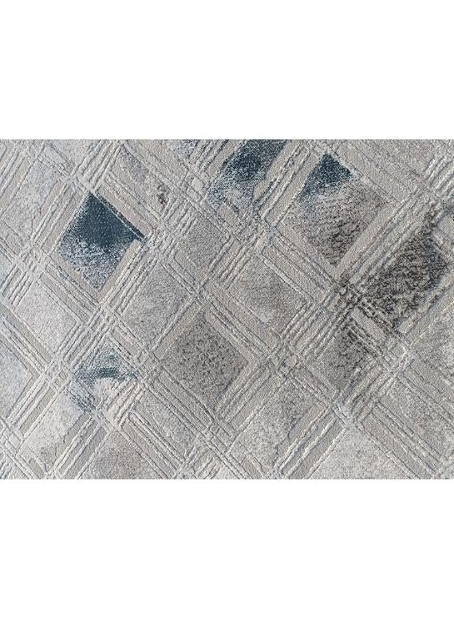 هارموني هوم سجادة ناعمة من هارموني هوم، 200x300 سم، بساط كشمير مضفر مقاوم للانزلاق لغرفة المعيشة، غرفة النوم وغرفة الطعام، مستطيلة، رمادي - Image 5