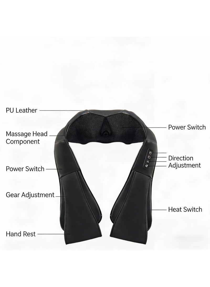 Neck Massager With Heat Shiatsu Massager For Neck Back Shoulder Foot And Leg Deep Kneading Massage Pillow Helps To Relax Muscles At Home Office And Car - Image 2