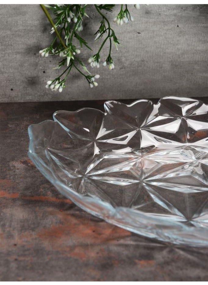 Paşabahçe 10717 Estrella 33 Cm Oval Glass Boat Serving Fruit Plate  - Image 2