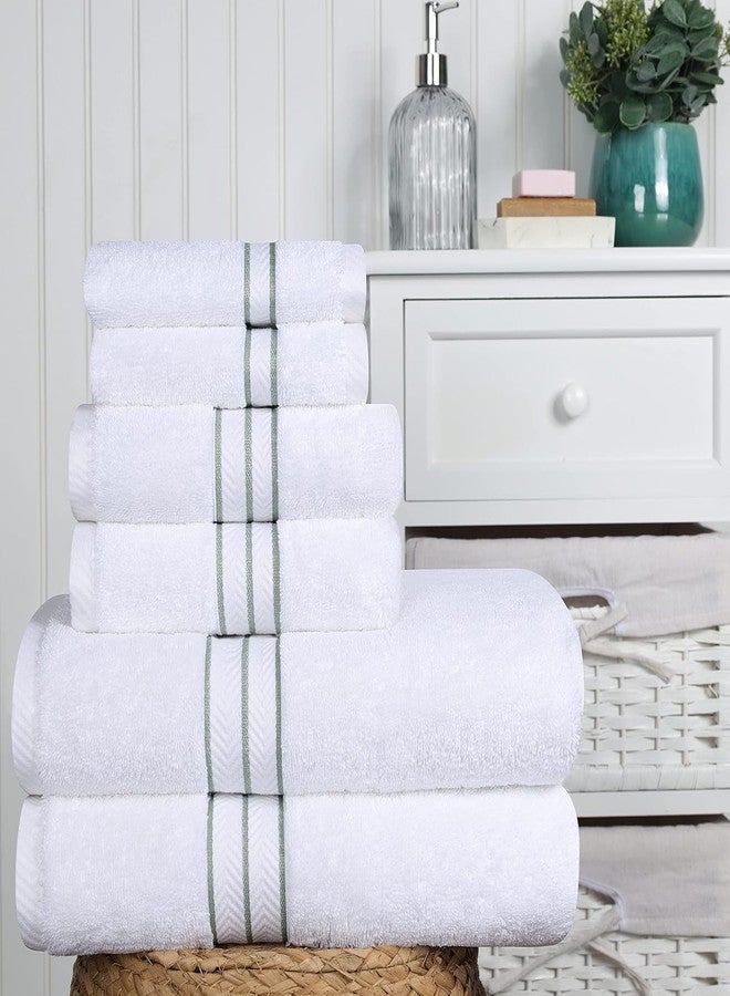 SIMPLI-MAGIC 79508 8-Piece Premium Set, 2 Bath, 2 Hand, 4 Wash Cloths, 100% Ring Spun Cotton Highly Absorbent Towels for Bathroom, Gym, Hotel, and Spa, (2) 27" X 54" (2) 16" x 30" (4) 13" x 13", Blue - Image 3