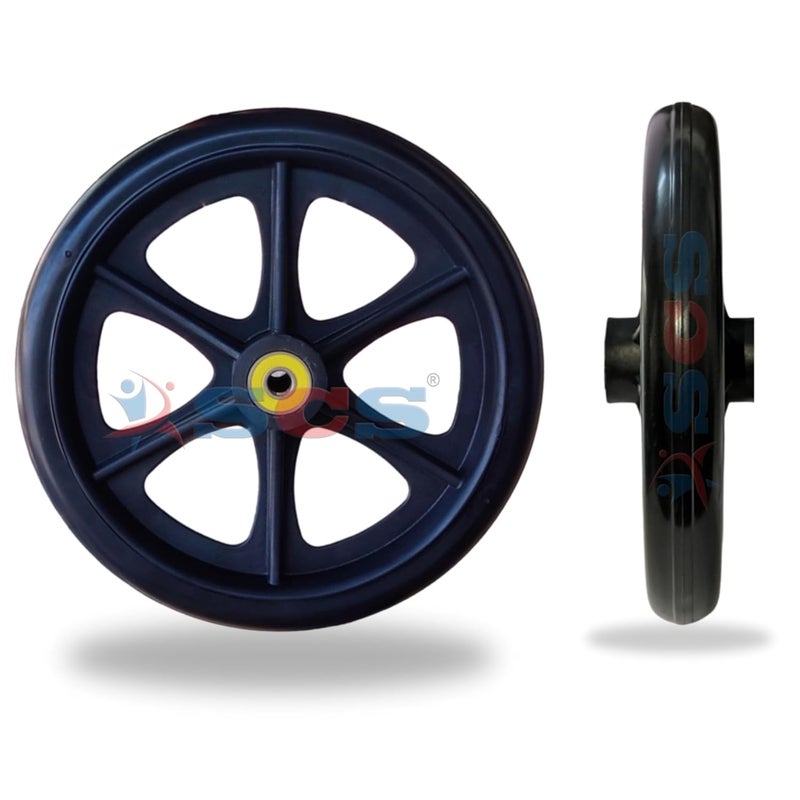 SCS Wheelchair Front Wheel Tyre Castor (7 Inches - Bearing) - Image 1