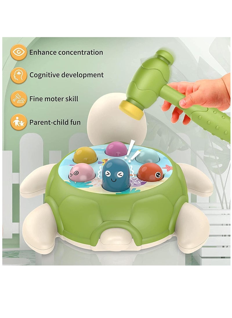 YelaJoy - Pounding Toy, Whack A Mole Game Baby Interactive Hammer Toys, Hand-eye Coordination Cultivation Concentration Toddler Sensory Toys for Age 1 to 3 Years Old Boy and Girl Toddler Toys Gift - Image 1