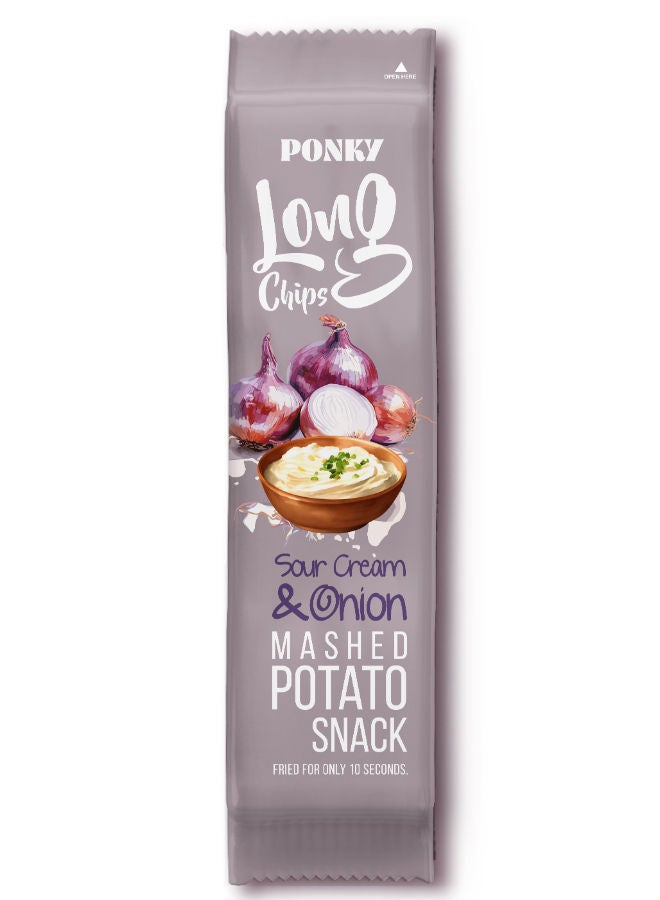 SOUR CREAM & ONION LONG POTATO CHIPS - 75 Gram