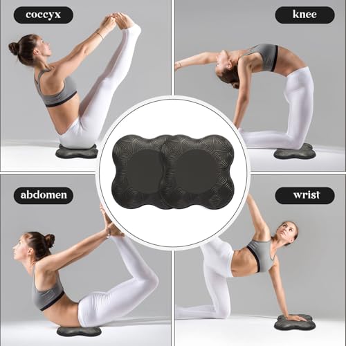 MBKHFLL 2 packs Yoga Knee Pad Cushion Extra Thick for Knees Elbows Wrist Hands Head Foam Pilates Kneeling pad Yoga Knee Cushion Thick Exercise Pads for Knees Elbows Wrist Hands Head Foam Pilates - Image 5