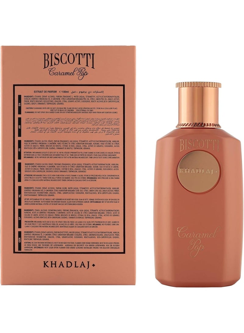 خدلج عطر بسكوتي كراميل بوب 100 مل بخاخ خلاصة العطر للرجال والنساء - Image 3