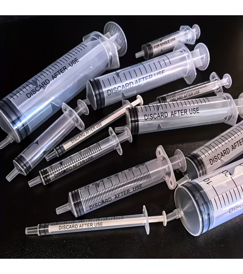 7 Pcs Multi Size Small Capacity Plastic Syringes 0.03 To 2.03 Oz For Scientific Laboratory Liquid Measurements And Pet Feeding - Image 4