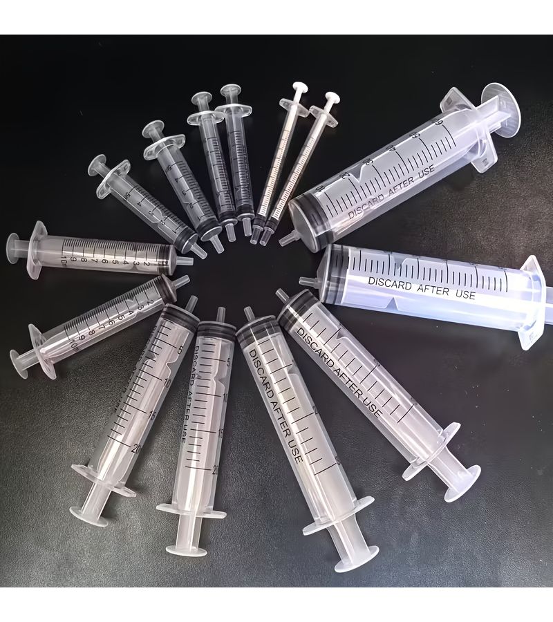7 Pcs Multi Size Small Capacity Plastic Syringes 0.03 To 2.03 Oz For Scientific Laboratory Liquid Measurements And Pet Feeding - Image 5