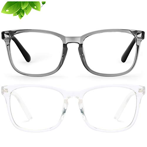 KUGUAOK 2 PACK Kids Blue Light Blocking Glasses, Boys Girls Computer Gaming TV Glasses, Lightweight Eyeglasses Frame (Age 4 to 12) - Image 1