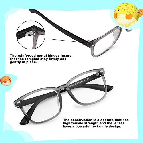 KUGUAOK 2 PACK Kids Blue Light Blocking Glasses, Boys Girls Computer Gaming TV Glasses, Lightweight Eyeglasses Frame (Age 4 to 12) - Image 4