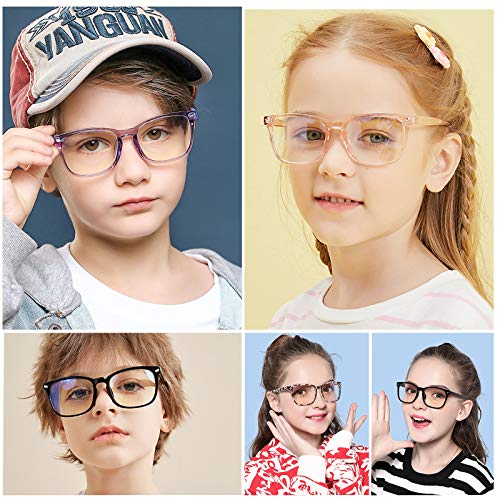 KUGUAOK 2 PACK Kids Blue Light Blocking Glasses, Boys Girls Computer Gaming TV Glasses, Lightweight Eyeglasses Frame (Age 4 to 12) - Image 2