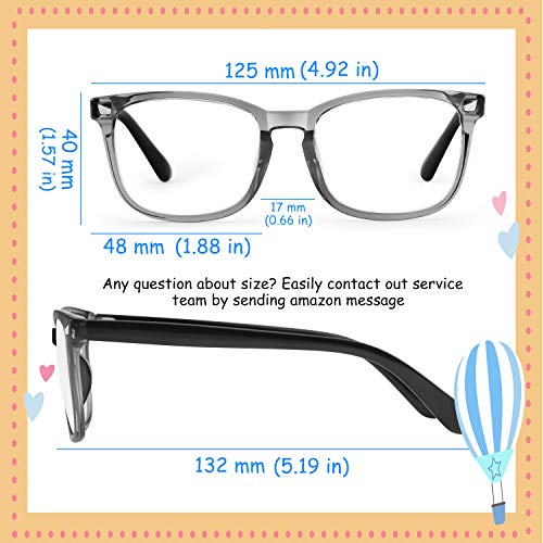 KUGUAOK 2 PACK Kids Blue Light Blocking Glasses, Boys Girls Computer Gaming TV Glasses, Lightweight Eyeglasses Frame (Age 4 to 12) - Image 5