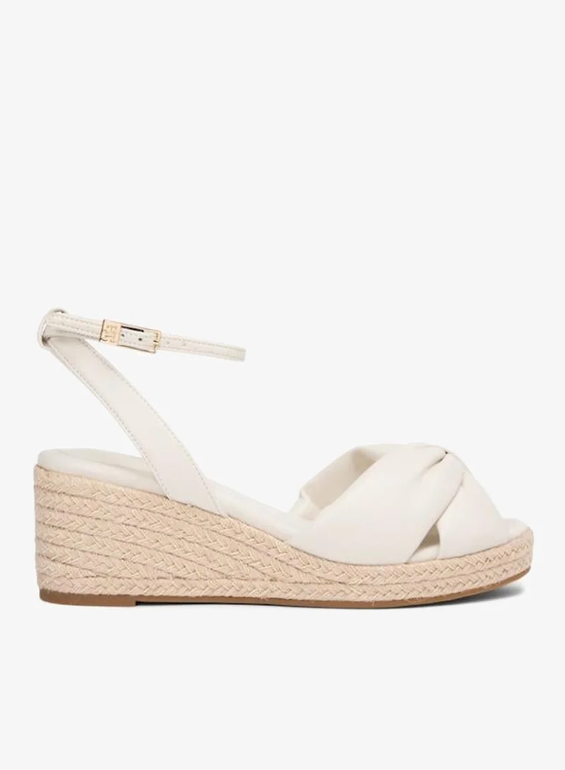 TOMMY HILFIGER Casual Bow Mid Wedge Sandals