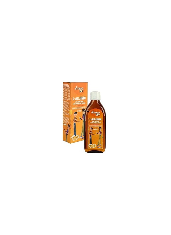 VITAGO - Kids L-Arginine Growth Syrup to Increase Height and Multivitamin for Boys - 150ml - Image 1