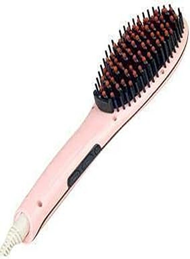 Fast Hair Straighting Brush - Pink