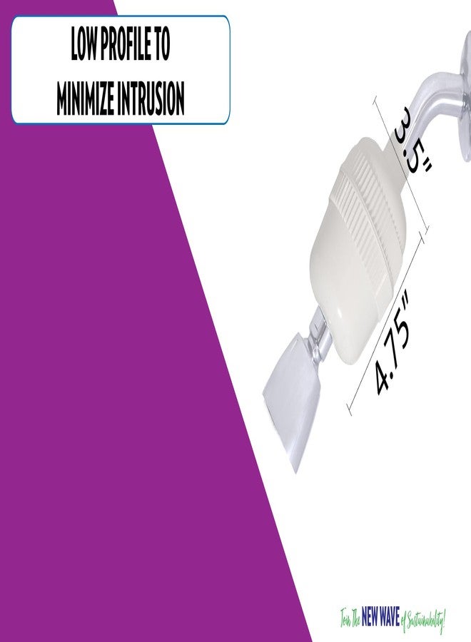 New Wave Enviro Shower Filter System with Chlorine Removal, Included Aromatherapy Ring for Relaxation, 1 Year Filter Life, Easy Installation, White Finish - Image 2