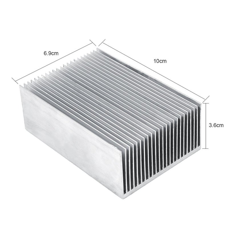 Aluminum Heat Sink 100x69x36mm for Cooling LED Amplifier Transistor IC Module - Image 4