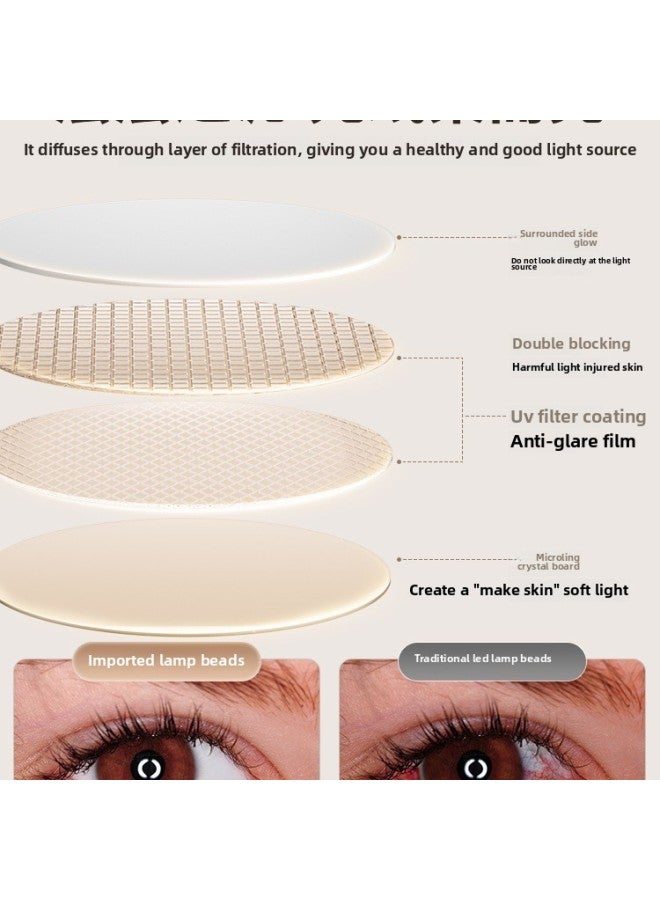 Shuotu Live Light Supplementing Light Anchor Special Small Desktop Live Bracket Lighting Photography Arrangement Soft Light Photography-Specification:Portable Chuck Type + 16cm Beauty Lamp  - Image 4