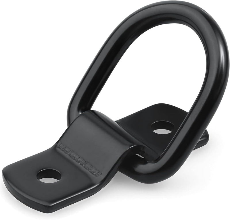 Greluma 8 PCS Heavy Duty Lashing Rank Black D-Ring Anchor Lashing Ring for Loads on Trailers, Trucks, RVs, Vans, ATVs, SUVs, Boats etc - Image 4