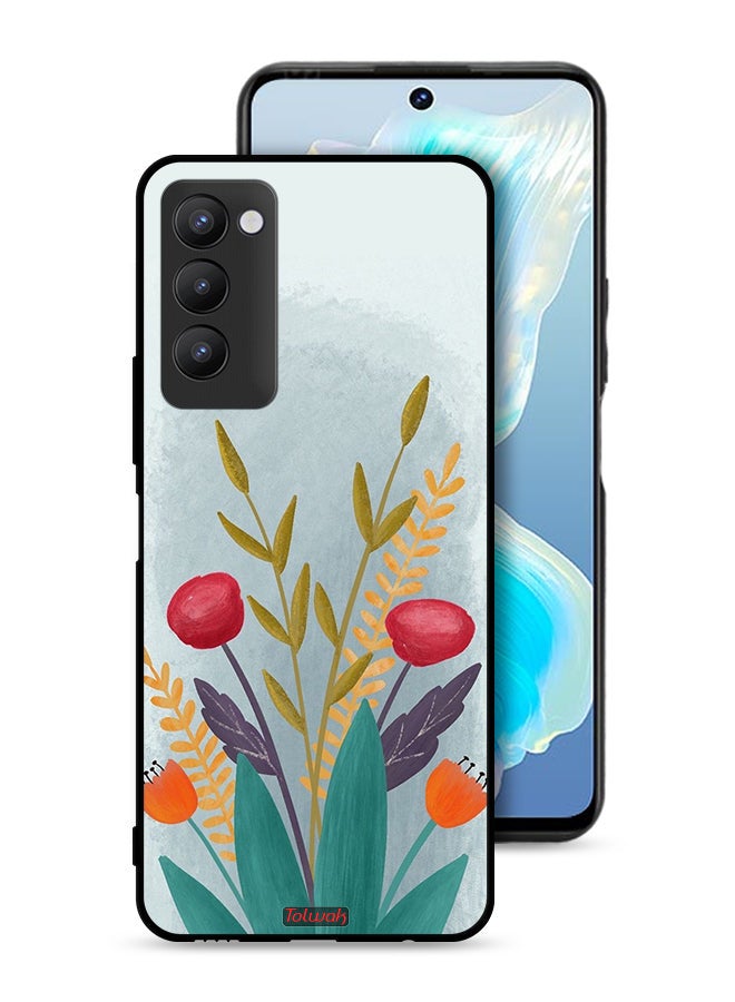Tolwak Tecno Camon 18 Protective Case Cover Plants Drawing Art - Image 1