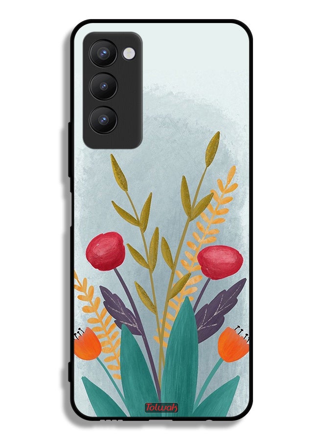Tolwak Tecno Camon 18 Protective Case Cover Plants Drawing Art - Image 2