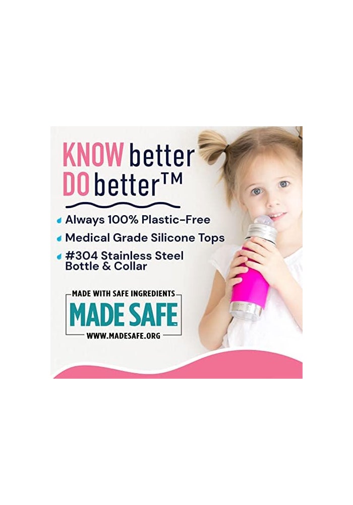 Pura Kiki Aqua Swirl Stainless Steel Sippy Cup - Image 4