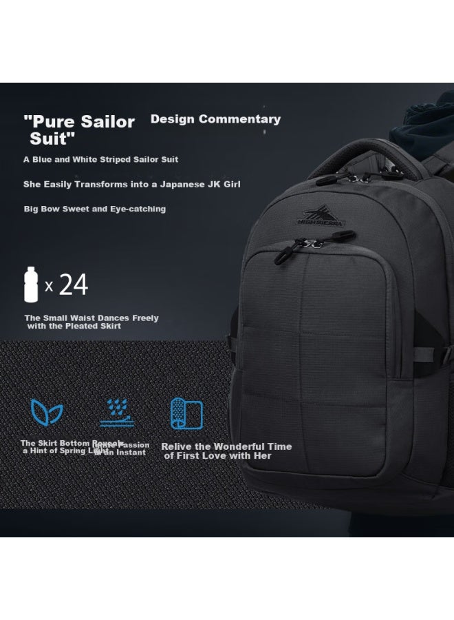High Sierra Large Capacity Travel Backpack Mountaineering Bag Waterproof Expandable Wear-resistant Multi-functional Travel Bag Lightweight Double Shoulder Bag - Image 3