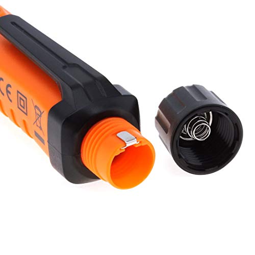 amiciSense Voltage Detector PEAKMETER PM8908C Non-Contact Voltage Tester 50-60Hz AC 12-1000V Pen Circuit Detector Electrical Tool with Work Light and 2 AAA Batteries - Image 5