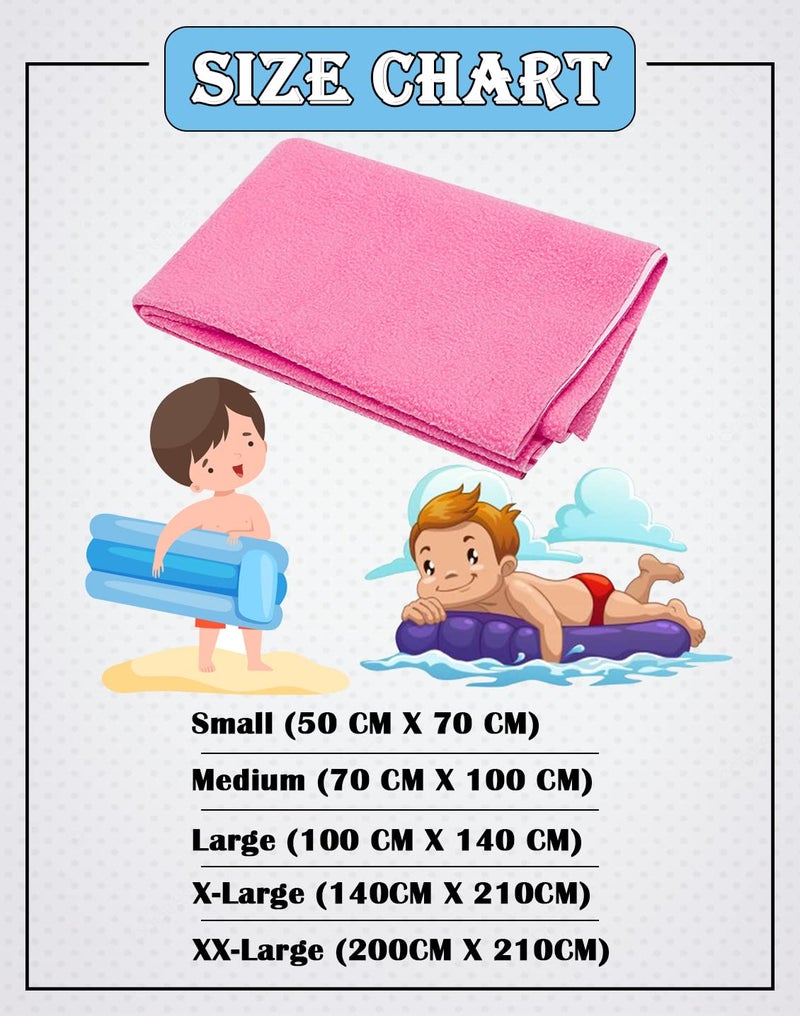 BTfash Baby Waterproof Reusable Super Soft Fast Drying Mattress Protector Medium Rose - Image 3