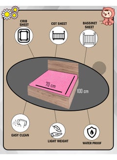 BTfash BTfash Baby Waterproof Reusable Super Soft Fast Drying Mattress Protector Medium Rose  - Image 4